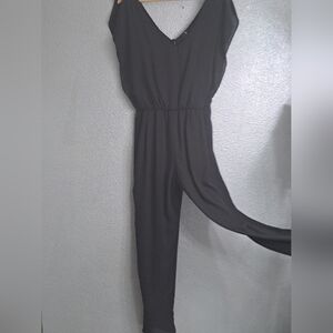 Want And Need Black V-Neck Jumpsuit